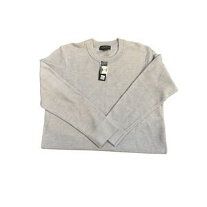 The Men's Store at Bloomingdale's Merino Wool‎ Sweater Size Large Light Grey